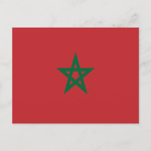 Postal Bandera de Marruecos