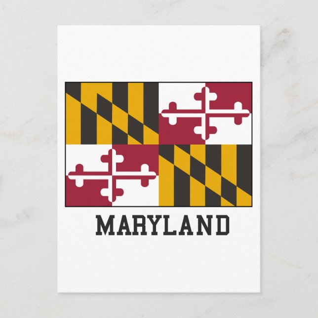 Postal Bandera de Maryland (Anverso)