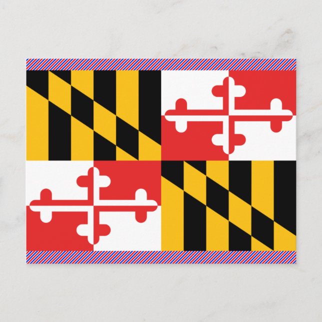 Postal Bandera de Maryland (Anverso)