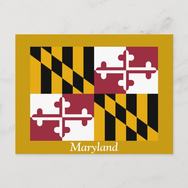 Postal Bandera de Maryland (Anverso)