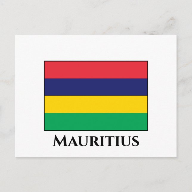 Postal Bandera de Mauricio (Anverso)