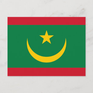 Postal Bandera de Mauritania