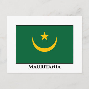 Postal Bandera de Mauritania