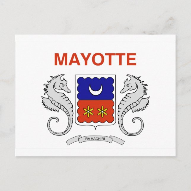 Postal Bandera de Mayotte (Anverso)