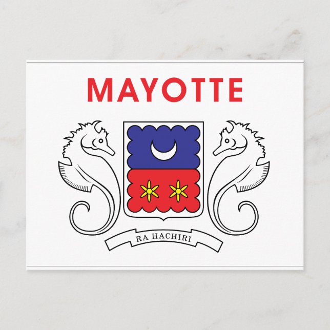 Postal Bandera de Mayotte (Anverso)
