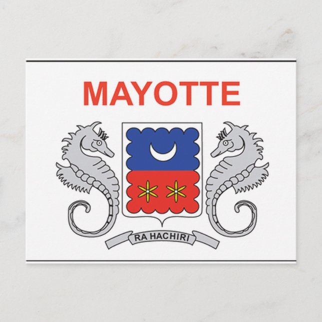 Postal Bandera de Mayotte (Anverso)