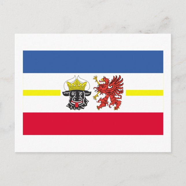 Postal Bandera de Mecklenburg-Vorpommern (Anverso)