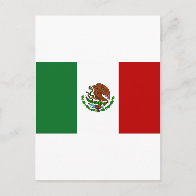Postal Bandera de México (Anverso)