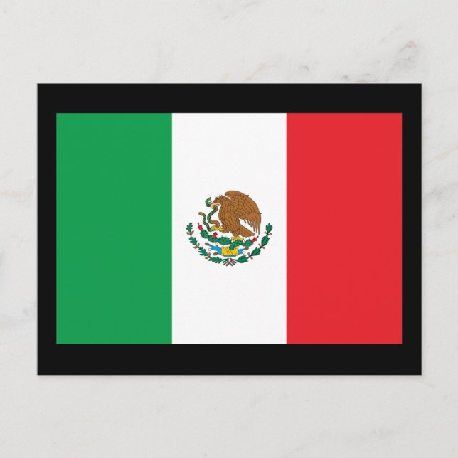 Postal Bandera de México (Anverso)