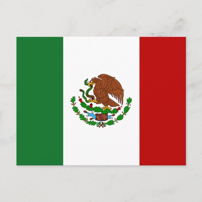 Postal Bandera de México (Anverso)