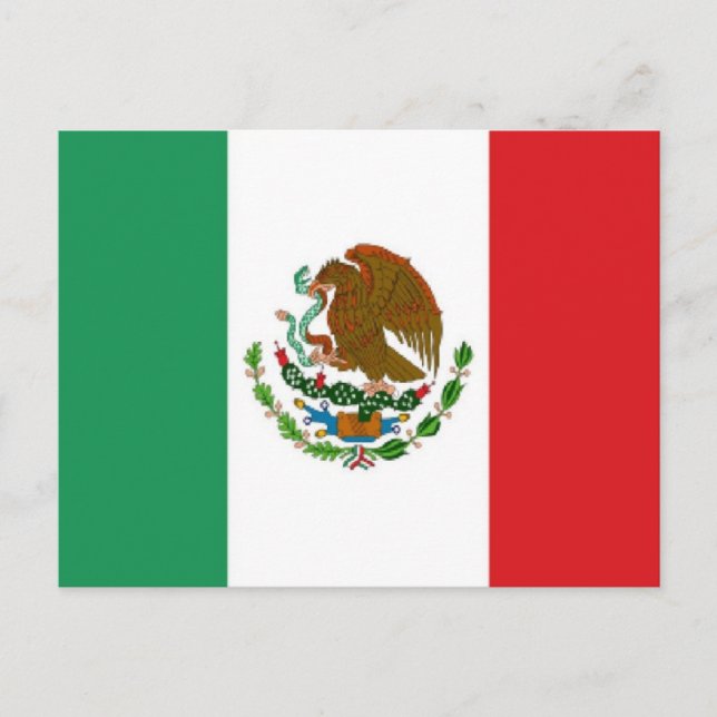 Postal Bandera de México (Anverso)