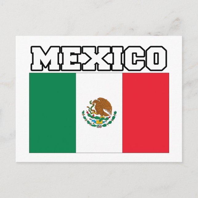 Postal Bandera de México (Anverso)