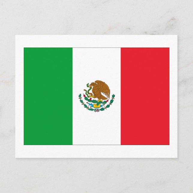 Postal Bandera de México (Anverso)