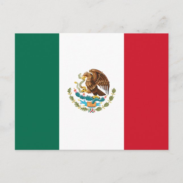 Postal Bandera de México (Anverso)