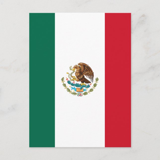 Postal Bandera de México (Anverso)