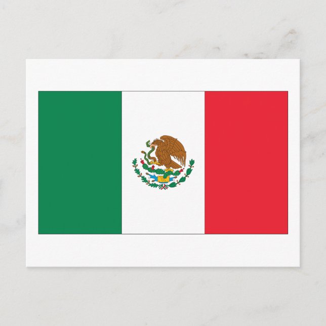 Postal Bandera de México (Anverso)