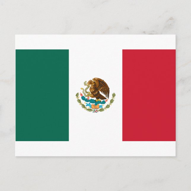 Postal Bandera de México (Anverso)