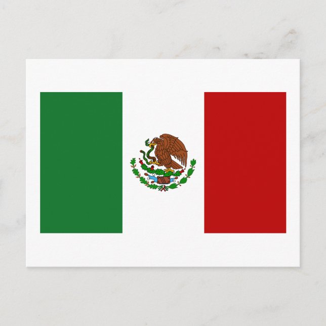 Postal Bandera de México (Anverso)