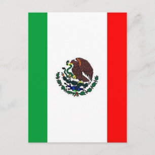 POSTAL BANDERA DE MÉXICO - BANDERA MEXICANA NACIONAL