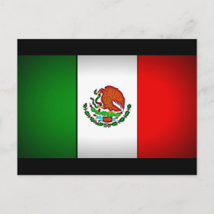 Postal Bandera de México estilizada