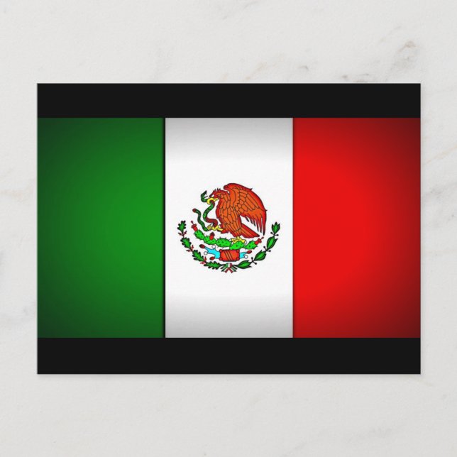 Postal Bandera de México estilizada (Anverso)