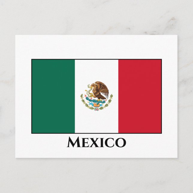 Postal Bandera de México (México) (Anverso)