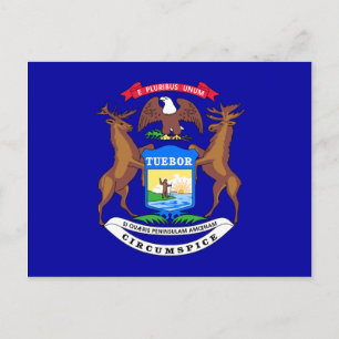 Postal Bandera de Michigan
