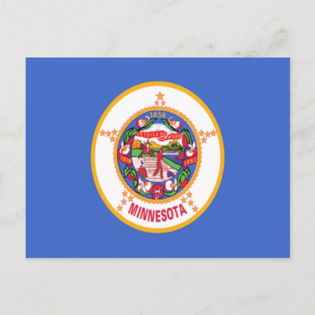 Postal Bandera de Minnesota (Anverso)