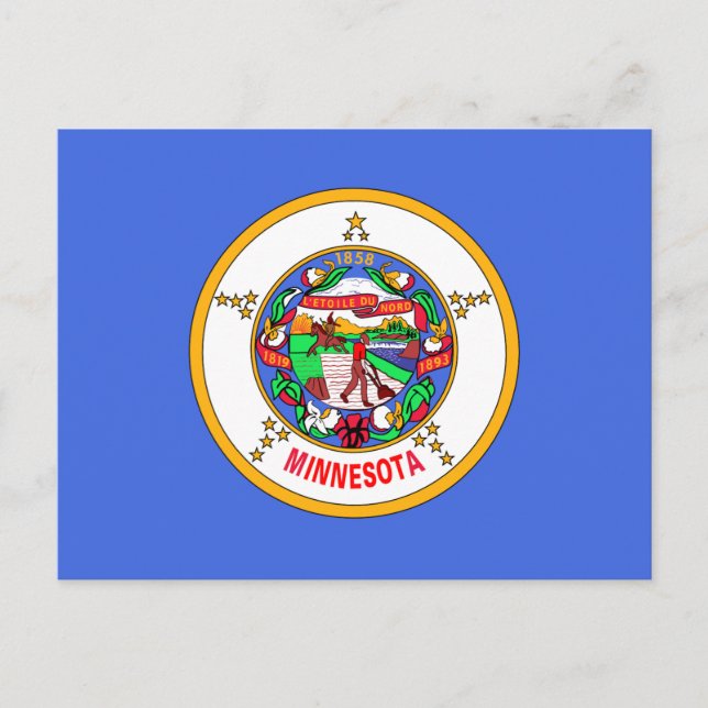 Postal Bandera de Minnesota (Anverso)
