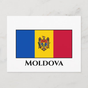 Postal Bandera de Moldavia