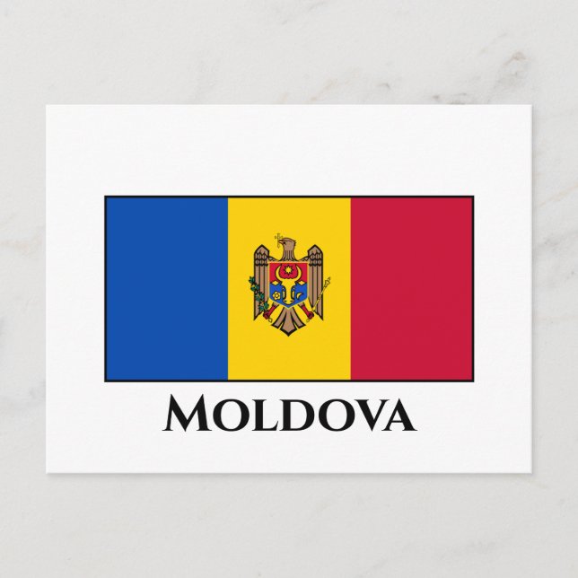 Postal Bandera de Moldavia (Anverso)