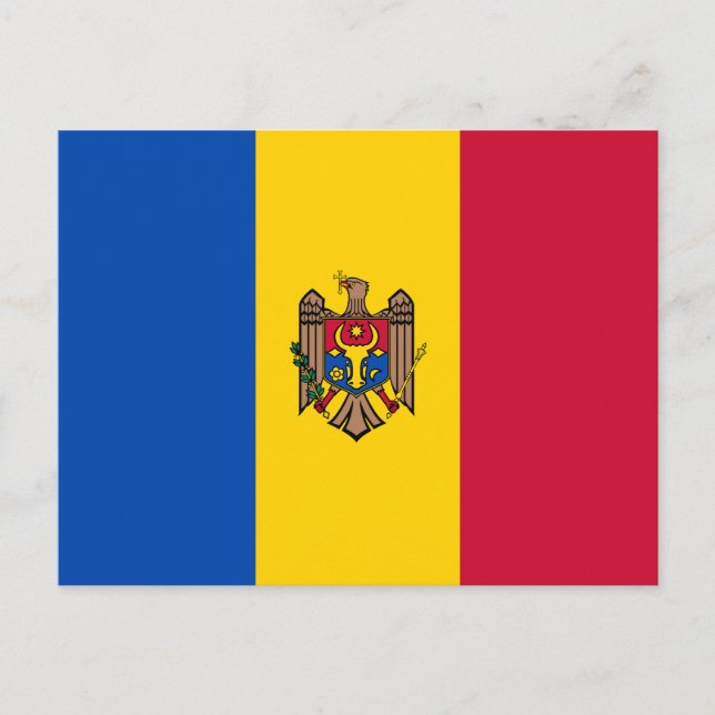 Postal Bandera de Moldavia (Anverso)