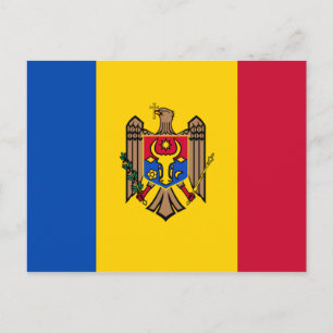 Postal Bandera de Moldavia