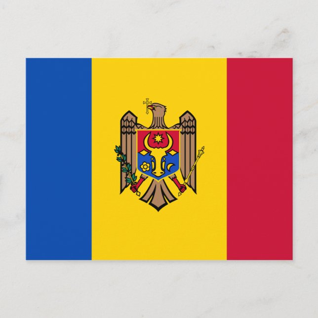 Postal Bandera de Moldavia (Anverso)