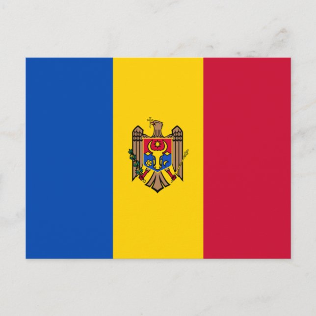 Postal Bandera de Moldavia (Anverso)