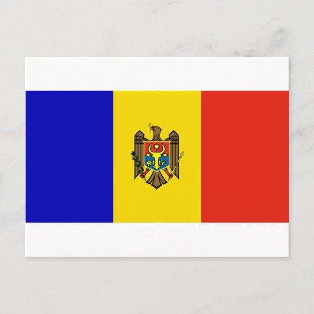 Postal Bandera de Moldavia (Anverso)