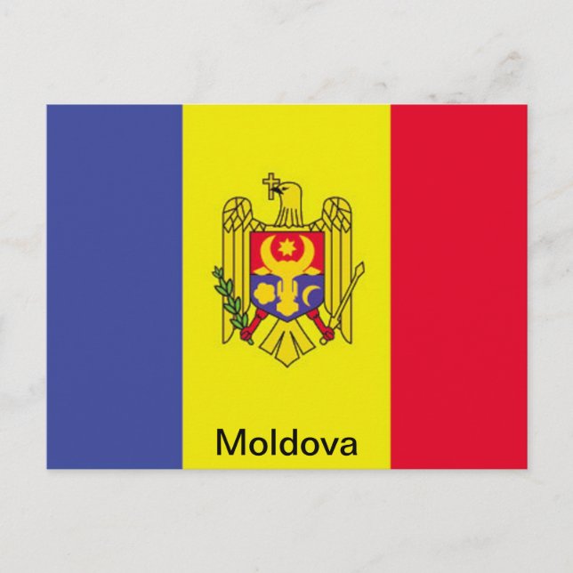 Postal Bandera de Moldavia (Anverso)