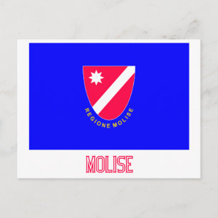 Postal Bandera de Molise con nombre