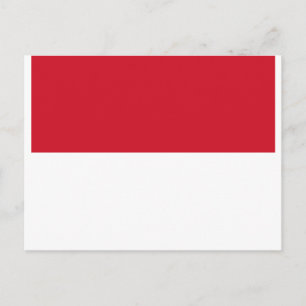 Postal Bandera de Mónaco - Drapeau de Monaco