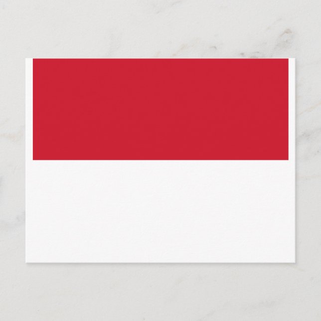 Postal Bandera de Mónaco - Drapeau de Monaco (Anverso)