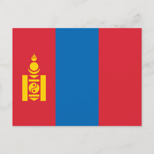 Postal Bandera de Mongolia