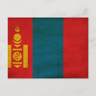 Postal Bandera de Mongolia