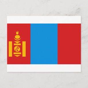 Postal Bandera de Mongolia