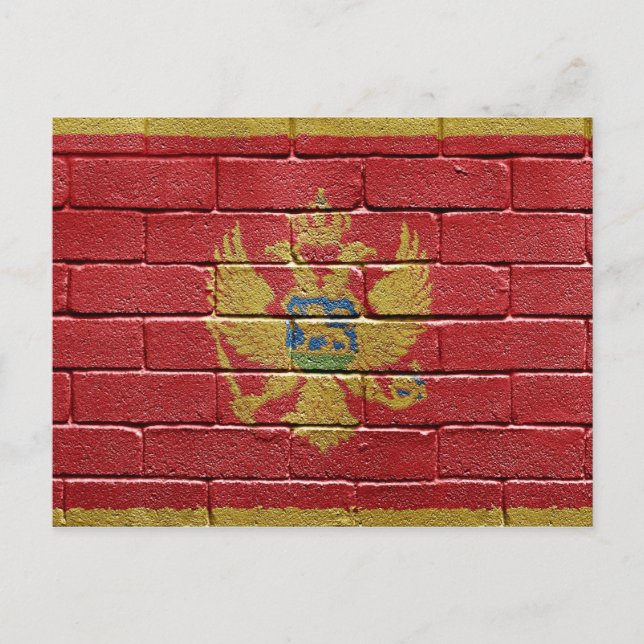 Postal Bandera de Montenegro (Anverso)