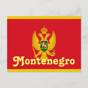 Postal Bandera de Montenegro