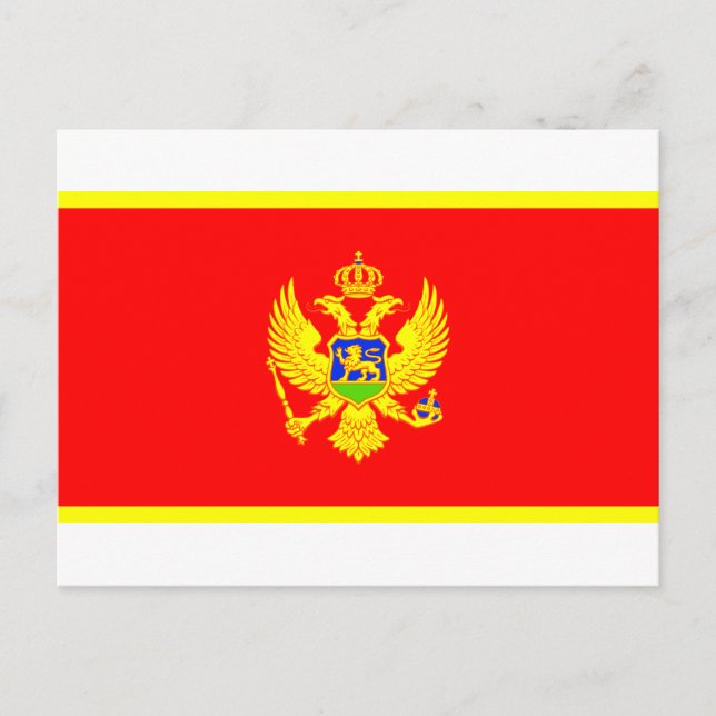 Postal Bandera de Montenegro (Anverso)