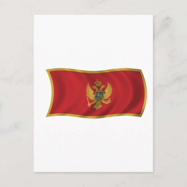 Postal Bandera de Montenegro (Anverso)