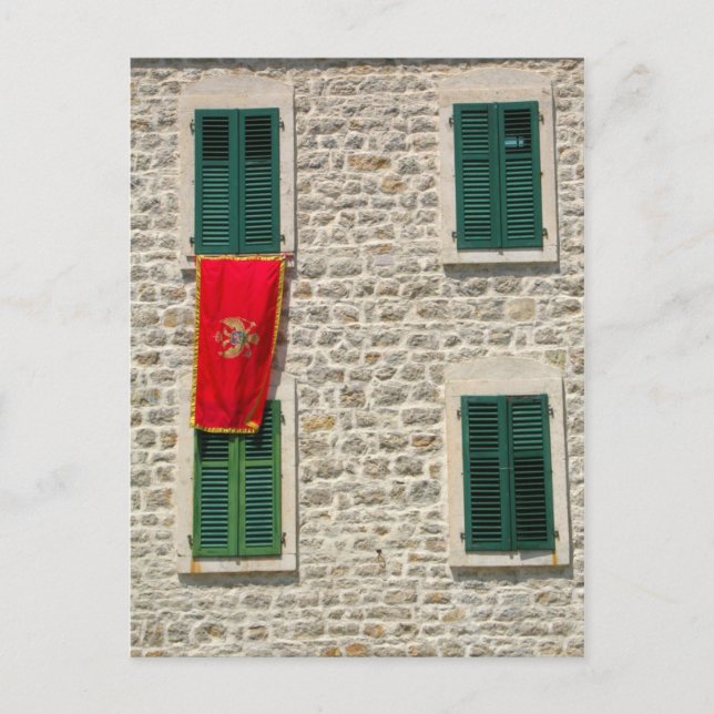 Postal Bandera de Montenegro (Anverso)