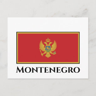 Postal Bandera de Montenegro