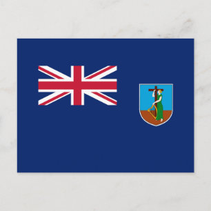 Postal Bandera de Montserrat